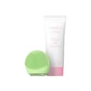 FOREO Spazzola viso detergente e rassodante LUNA 4 go + LUNA Micro-Foam Cleanser 2.0 (100 ml) - Spazzola pulizia viso - Riduce la visibilità dei pori - Prodotti di skincare - Per tutti i tipi di pelle - 1