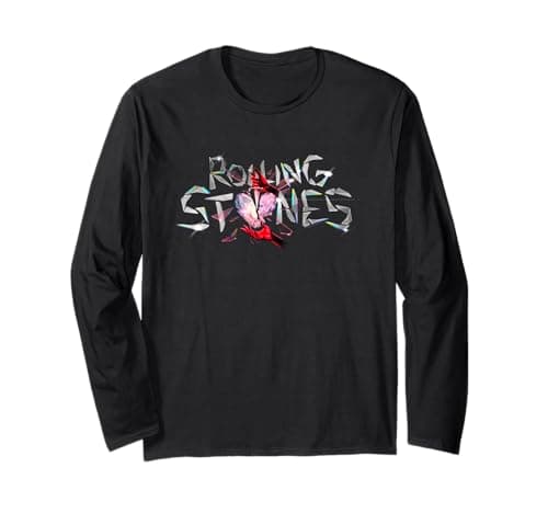 Oficial The Rolling Stones Hackney Diamonds Logo Banda Rock Manga Larga