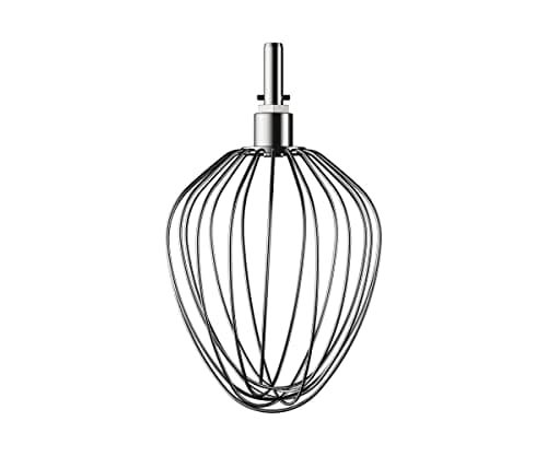 Kenwood Frusta in acciaio inox KAT71.000SS, accessorio per robot da cucina Kenwood, scopa per neve a palloncino adatta a tutti i robot da cucina Chef XL, lavabile in lavastoviglie, argento