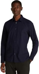 Calvin Klein Uomo Camicia Slim Stretch Shirt Maniche Lunghe, Blu (Night Sky), S - 1