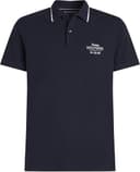 Tommy Hilfiger Uomo Maglietta Polo Maniche Corte Left Chest Graphic Regular Fit, Blu (Desert Sky), S - 5