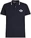 Tommy Hilfiger Men's Short-Sleeved Polo Shirt Left Chest Graphic Regular Fit, Blue (Desert Sky), L - 5