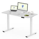 FLEXISPOT FQ Pro - Scrivania sollevabile elettrica, 120 x 60 cm, tavolo sollevabile con piano intero, retromarcia camoscio ostacoli, 4 funzioni di memoria, standing desk per ufficio e casa e - 1