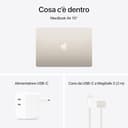 Apple Portatile MacBook Air 15'' con chip M4 (2025): progettato per Apple Intelligence, display Liquid Retina da 15,3'', 16GB di memoria unificata, 512GB di archiviazione SSD, Touch ID; Galassia - 6