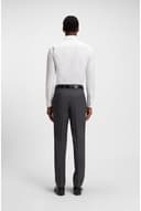 BOSS Herren H-HANK-C1-214 Slim-Fit Hemd aus elastischer Baumwoll-Popeline mit bügelleichtem Finish Weiß 38 - 4