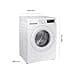 Samsung WW11DG5B25TEEG Washing Machine, 11 kg, 1,400 rpm, Extra Energy Saving, Energy Saving, Energy Efficiency Class A (-10%), AI Ecobubble, SmartThings AI Energy Mode, SuperSpeed 39 Min, Hygiene - 2
