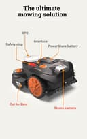 WORX Landroid Vision Cloud WR306E 2WD Robotic Lawnmower without Boundary Cable for 600 m² with Cut to Zero Module (AI Obstacle Detection, VSLAM+ RTK Cloud Navigation, Auto Mapping, App Control) - 8