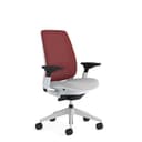 Steelcase Series 2 Ergonomic Office Chair With LiveBack Lumbar Support And 4D Armests Scarlet/Grey; Made in Europe - 1