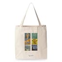 Loxato Borsa Shopper Donna - Tote Bag Tela - Shop Art Borsa - Shopper Borsa - Borsa Tela Donna - Borse di Cotone 35x42cm Extra Largo 8cm - Shopper in Tela - Borsa Canvas - 4