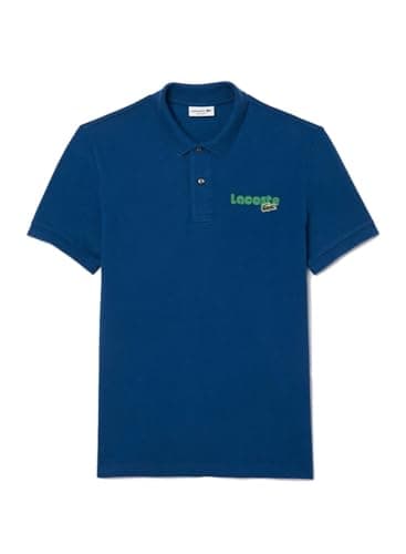 Lacoste Polo de manga corta para hombre 2024 Essential Classic Regular Fit, Globo, XL