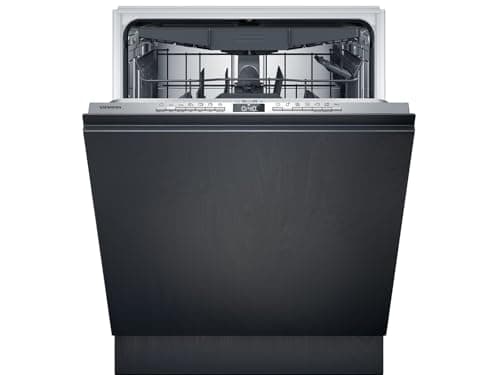 Siemens SX73EX22CE, iQ300 - Lavastoviglie intelligente, completamente integrata, 60 cm, XXL, Made in Germany, cestino portaposate, silenzioso, varioSpeed, autoOpen dry, rackMatic, infoLight,