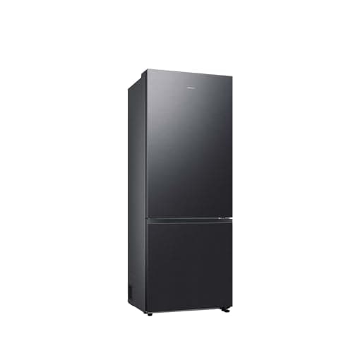 Samsung RB53DG703CB1EF Kühl-Gefrierkombination, 203 cm, 538 l, Extra breit (75 cm), Kühlschrank mit Gefrierfach, Wifi & AI Energy Mode, Twin Cooling+, Metal Cooling, No Frost+, Premium Black Steel