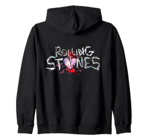 Ufficiale The Rolling Stones Hackney Diamonds Rock Band Logo Felpa con Cappuccio
