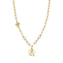 LUXENTER Pulsera de Circonita Brillante acabada en oro amarillo de 18K - Flor - 1