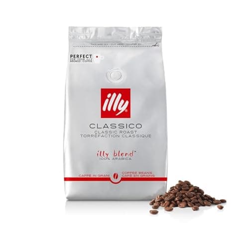 illy, Kaffeebohnen Zum Mahlen CLASSICO, 100% Arabica mit Noten von Orangenblüten und Jasmin, Sanfter Geschmack und Süßer Nachgeschmack, 1 Dose mit 500g