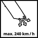 Einhell Aspirador eléctrico de hojas GC-EL 3024 E (aspiración/soplado, tubo de aspiración Ø 75 mm, capacidad 650 m³/h, función de trituración, relación 10:1, soplado 240 km/h, bolsa colectora de 40 l) - 11