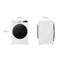 LG V5WD95SLIM, Klasse A - E, Frontlader-Waschtrockner 9-5 kg, Waschtrockner Slim 53,5 cm Tiefe, Wi-Fi, AI Direct Drive, Tiefenreinigung mit Dampf, TurboWash 360, Große Kapazität, Weiß - 5