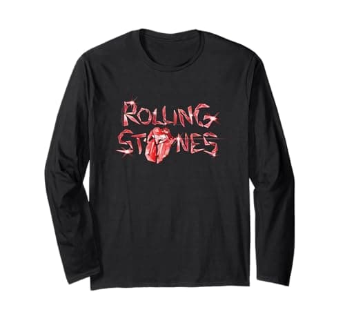 Oficial Rolling Stones Hackney Diamonds Album Band Merch Manga Larga