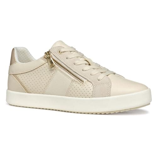Geox D BLOMIEE E, Scarpe da Ginnastica Donna, Papyrus/Lt Sand, 38 EU