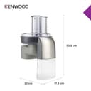Kenwood AT340 Accesorio Rebanador Y Rallador, Plástico/Aluminio, Gris - 6