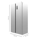 Cecotec Frigorífico Americano 2 Puertas Bolero CoolMarket SBS 430 Inox E. Side by Side de 430 L, Altura 176 cm y 84 cm Ancho, Sistema Multi Air Flow, Total No Frost, Motor Inverter Plus - 2