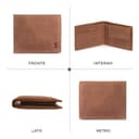 Berliner Bags Portafoglio Uomo in Vera Pelle con Protezione RFID, 4 Carte, 2 Scomparti Banconote, Portamonete, Tasca Documenti, Gettone Carrello, Scatola Regalo – Marrone - 4