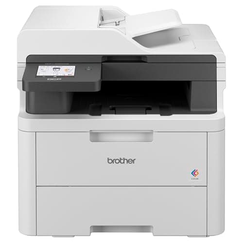 Brother DCPL3560CDW Multifunzione Led a Colori 3 in 1, 26 Ppm, Stampa Fronte, Retro Automatica Fino a 10 Pagine al Minuto, Gigabit Ethernet, WIFI a 5 Ghz e USB, Vassoio Carta da 250 Fogli