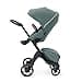 Stokke Xplory X, Cool Teal - Luxury Pushchair - Adjustable for Both Baby & Parents’ Comfort - Padding, Harness & Reflective Zip for Added Safety - Folds in One Step - 1