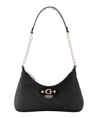 GUESS Schultertasche Dita Shoulder Bag Black Logo schwarz