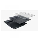 Bosch HBG7741B1 - Forno da incasso Smarter serie 8, 60 x 60 cm, prodotto in Germania, nero, pirolisi e idrolisi, autopulente, Air Fry, Bosch Back Assist, 4D aria calda, touch screen a colori e anello - 4