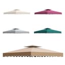 Toldo Pergola Recambio 3x3m, Pergolas de Jardin Cubierta de Repuesto de Gazebo Pabellón Exteriores, Doble Niveles Carpas para Exteriores con Orificios de Drenaje y Ventilación - 1