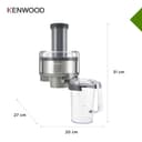 Kenwood Profi-Entsafter AT641 für Küchenmaschine Cooking Chef KM 070, Edelstahloptik, 20 x 27 x 31 cm - 3
