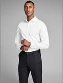 JACK & JONES Herren Freizeit Hemd JJPRPARMA Slim Fit Weiss Blau Schwarz XS-XXL, Größe:XS, Farbe:White SUPER Slim 12097662 - 2