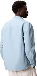Calvin Klein Uomo Giacca-Camicia Cotton Filled con Bottoni a Pressione, Blu (Stone Blue), M - 2