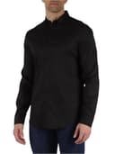 Armani Exchange Long Sleeve Ultra Stretch Lyocell Button Down Shirt. Slim Fit Men's Shirt, Black, XXL - 3