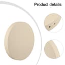 Durashmall Silent Wooden Large Screen LED Wall Clock with Date Temperature Display and Rechargeable or In Power for Living Room Bedroom Waterproof Face Modern Digital Design 12 - 3