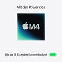 Apple MacBook Air (13", Apple M4 Chip mit 10‑Core CPU und 8‑Core GPU, 16GB Gemeinsamer Arbeitsspeicher, 256 GB) - Himmelblau - 2