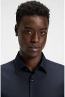 HUGO Mens Kenno Slim-fit Business Shirt in Cotton poplin - 3