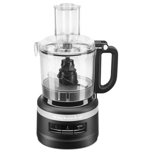 KitchenAid Robot da cucina - Ciotola da 1,7 L - 2 velocità e funzione Pulse - Accessori per lavastoviglie - 250 W - Nero opaco