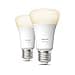 Philips Hue White E27 Lamp Twin Pack 2 x 1055 lm, Dimmable, Warm White Light, Controllable via App, Compatible with Amazon Alexa (Echo, Echo Dot) - 3