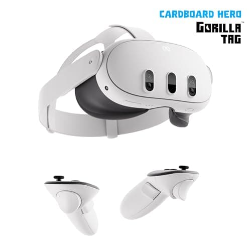 Meta Quest 3 512 GB – Die leistungsstärkste Quest – Ultimative Mixed-Reality-Erlebnisse – Gorilla Tag Cardboard Hero Bundle – Amazon Exclusive