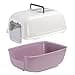 Ferplast Prima Cat Toilet Home, 52.5 x 39.5 x 38 cm, Burgundy - 3