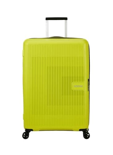 American Tourister Aerostep - Spinner L, Funda Ampliable, 77 cm, 101,5/109 L, Verde (Lima Claro)