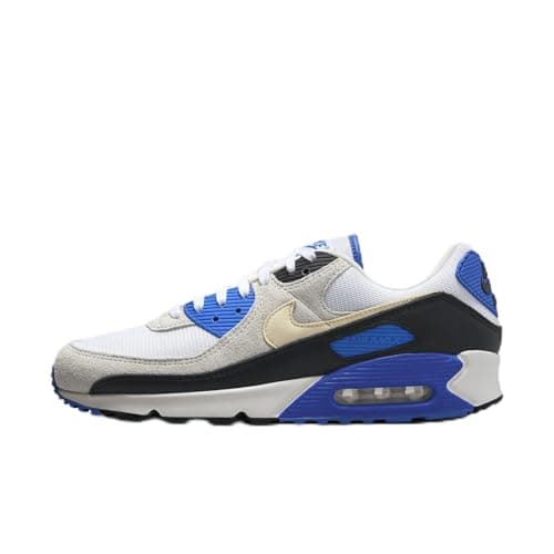 Nike HF3449-100 Air MAX 90 Premium Hombre White/Khaki-Racer Blue-Black EU 39