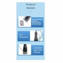 Hydropulse Pro – Portable Water Flosser with 4 Modes & 8 Tips,Water Dental Flosser Cordless for Teeth,IPX7 Waterproof Electric Flossing Machine for Teeth Cleaning,Rechargeable Flossers (Black) - 5