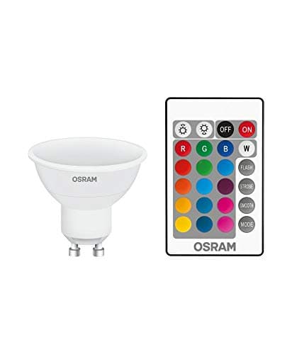OSRAM Pack of 4 x LED Reflector lamp | Base: GU10 | Cool White | 4000 K | 6.90 W | Replacement for 80W | LED Star PAR16