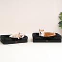 EHEYCIGA Cama Ortopedica y Viscoelastica para Perro Extra Grande 106x76x18.5 cm, Memory Foam Sofa para Perros Lavable, Cama Gato Suave, Negro - 9