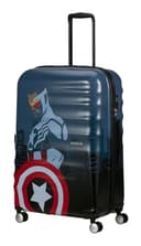 American Tourister Marvel Legends FL - Spinner L Koffer, 77 cm, 96 L, Mehrfarbig (Captain America City) - 7