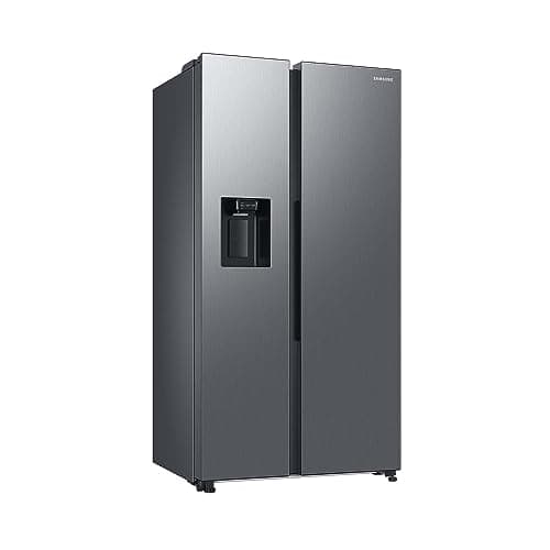 Samsung Side-by-Side Fridge with Freezer, 178 cm, 634 L Total Volume, 225 L Freezer, AI Energy Mode, Water and Ice Dispenser, Fresh Water Connection, Stainless Steel Look, RS6GCG885DS9EG