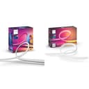 Philips Hue Play Gradient Lightstrip 55", Striscia Led Smart illuminazione sorround sincronizzata con colori TV & White and Color Ambiance Gradient Lightstrip, Striscia Led Smart, 2 M, Bluetooh - 1
